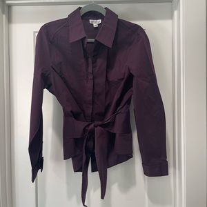 NWOT Coldwater Creek Blouse PXL Eggplant